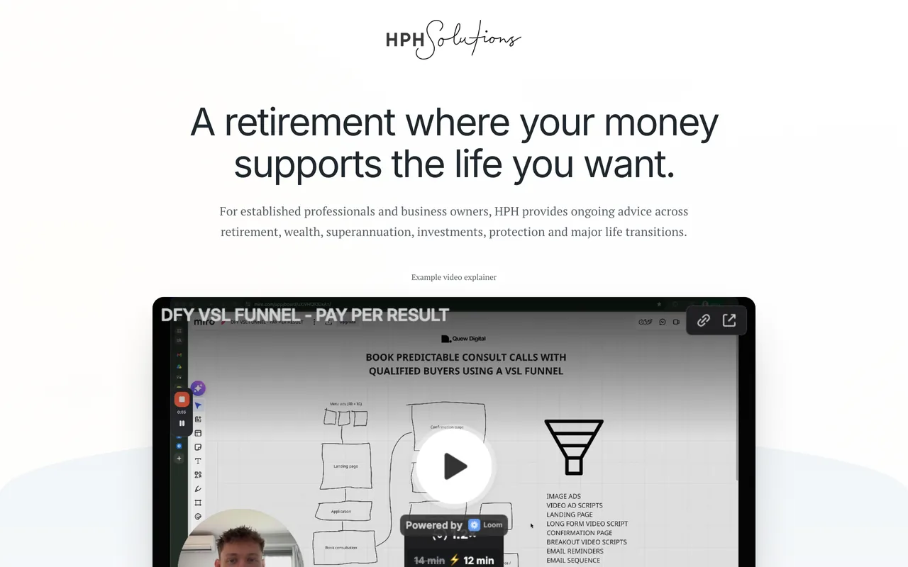 Landing page preview